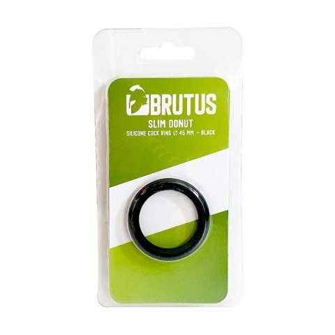 Pierścień erekcyjny silikonowy 45 mm – Brutus Slim Donut Black Pierścień erekcyjny silikonowy 45 mm – Brutus Slim Donut Black