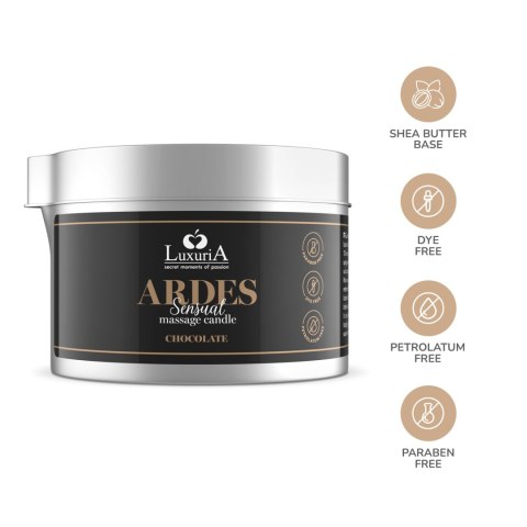 Świeca do Masażu IntimateLine Luxuria Ardes Czekolada 80ml Świeca do Masażu IntimateLine Luxuria Ardes Czekolada 80ml
