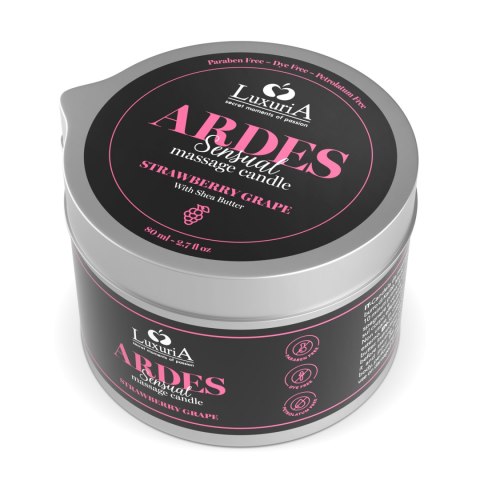 Świeca do Masażu IntimateLine Luxuria Ardes Truskawka 80ml