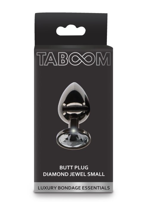 Korek analny z kryształkiem – Taboom Butt Plug Silver S Korek analny z kryształkiem – Taboom Butt Plug Silver S