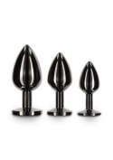 Korek analny z kryształkiem – Taboom Butt Plug Silver S