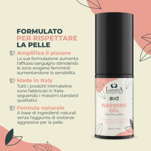 Żel Stymulujący dla Niej Luxuria BIO Warming gel 30 ml