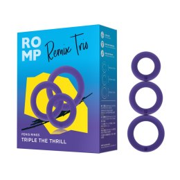 ROMP Remix Trio – zestaw 3 silikonowych pierścieni erekcyjnych