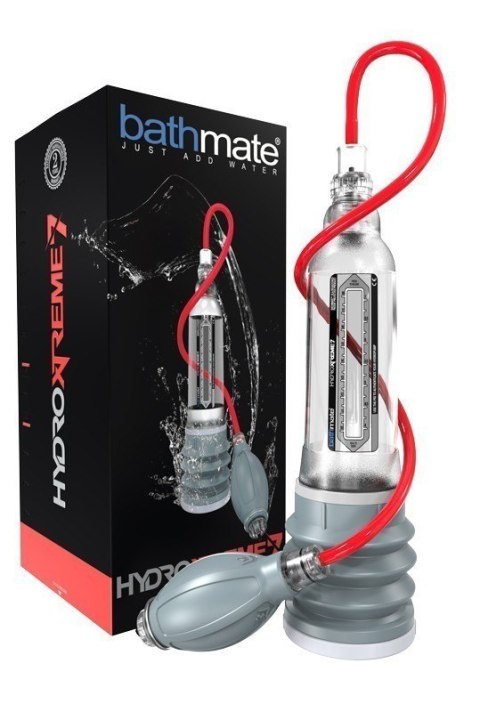 Zestaw z pompką wodną do powiększania penisa – Bathmate HydroXtreme7 Crystal Clear Zestaw z pompką wodną do powiększania penisa – Bathmate HydroXtreme7 Crystal Clear