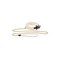 Obroża BDSM Luminious Pearl Leash And Collar Guilty Pleasure