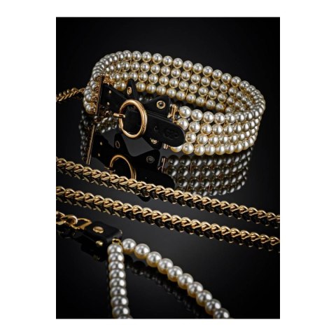 Obroża BDSM Luminious Pearl Leash And Collar Guilty Pleasure Obroża BDSM Luminious Pearl Leash And Collar Guilty Pleasure