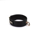 Obróżka Black Organosilicon Collar With Leash Liebe Seele