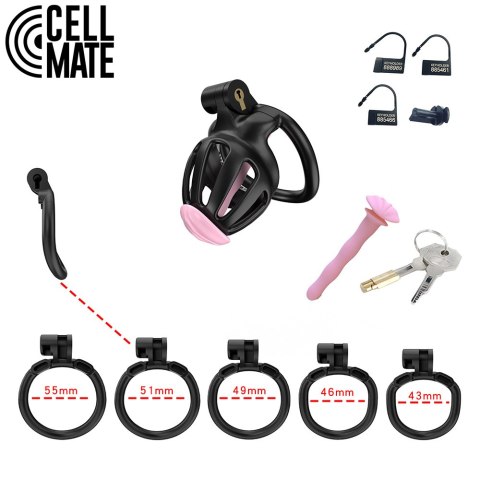 Pas cnoty Centurion Chastity Cage Black Size 0 CELLMATE Pas cnoty Centurion Chastity Cage Black Size 0 CELLMATE