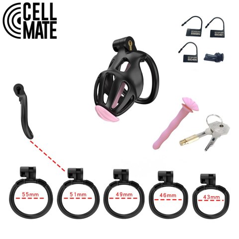 Pas cnoty Centurion Chastity Cage Black Size 1 CELLMATE Pas cnoty Centurion Chastity Cage Black Size 1 CELLMATE