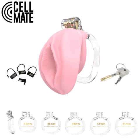Pas cnoty Pussyfyer Chastity Cage Pink CELLMATE Pas cnoty Pussyfyer Chastity Cage Pink CELLMATE