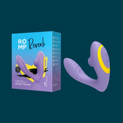 Podwójny stymulator łechtaczki i punktu G Reverb Lilac Romp Podwójny stymulator łechtaczki i punktu G Reverb Lilac Romp