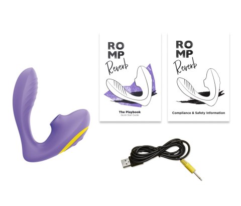 Podwójny stymulator łechtaczki i punktu G Reverb Lilac Romp Podwójny stymulator łechtaczki i punktu G Reverb Lilac Romp