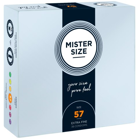57 Mm Condoms 36 Pieces Mister.Size