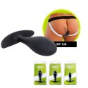 Korek analny All Day Long Silicone Butt Plug Black M Brutus