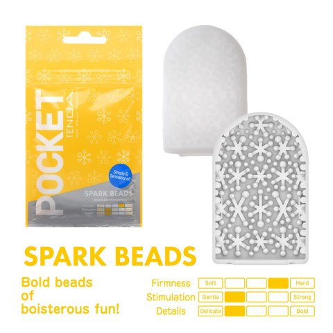 Masturbator Pocket Stroker Spark Beads Tenga