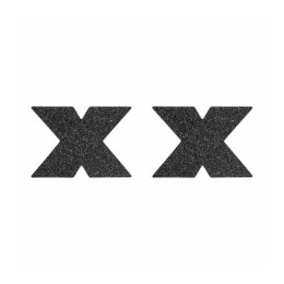 Ozdobne naklejki na sutki Flash Cross Black Bijoux Indiscrets