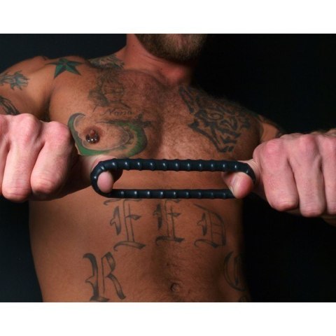 Pierścień Erekcyjny Ribbed Ring Black Perfect Fit