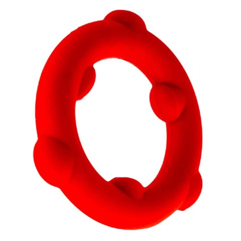 Pierścień erekcyjny [SIL] SPINNER Cockring Red Oxballs