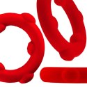 Pierścień erekcyjny [SIL] SPINNER Cockring Red Oxballs