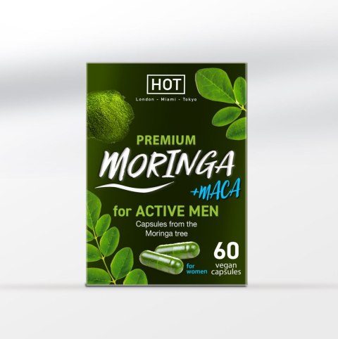 Suplement dla mężczyzn Premium Moringa Active Men Caps 60 Stk. Hot