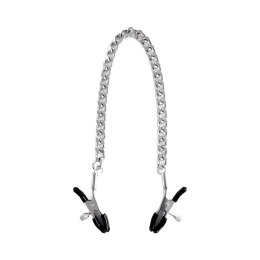 Zaciski na sutki CROCODILE Nipple Clamps Silver Brutus