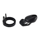 Zestaw Pasów Cnoty Denial Silicone Chastity Cage Set Black Brutus