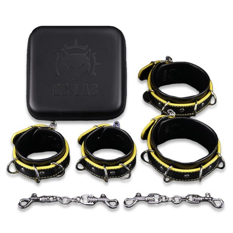 Zestaw do krępowania Hunter Restraints Set Black/Yellow Dungeon Lab Zestaw do krępowania Hunter Restraints Set Black/Yellow Dungeon Lab
