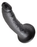 7' Cock Black Dildo Czarne 18Cm King Cock