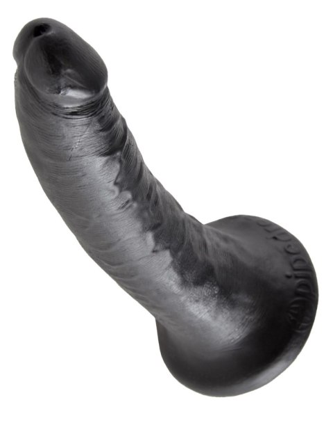 7' Cock Black Dildo Czarne 18Cm King Cock