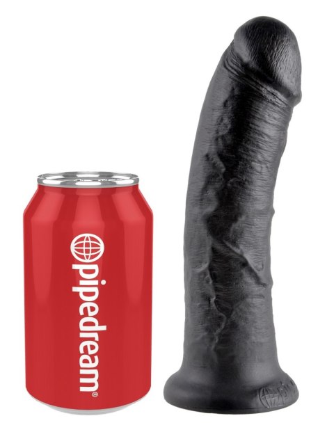 8' Cock Black Dildo Czarne 20Cm King Cock