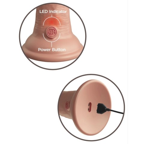 Dildo 15 cm 6 Inch Dual Density Vibe Cock Light King Cock Elite