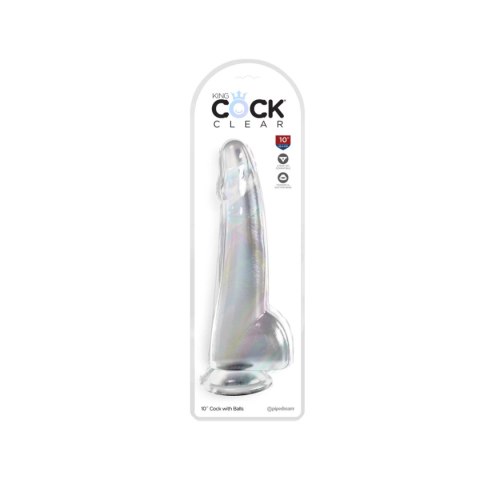 Dildo 25Cm King Cock Clear With Balls Pipedream