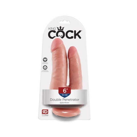 Dildo King Cock Double Penetrator Light Pipedream