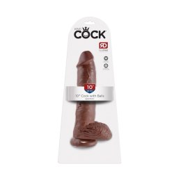 Dildo King Cock With Bals 10 Brown Pipedream