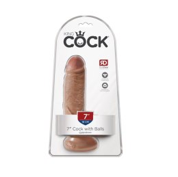Dildo King Cock With Bals 7 Tan Pipedream