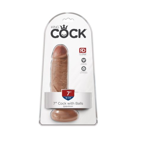 Dildo King Cock With Bals 7 Tan Pipedream