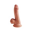 Dildo Plus 17Cm King Cock Triple Density With Balls Tan Pipedream