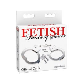 Kajdanki Fetish Fantasy Series Official Handcuffs Silver Pipedream
