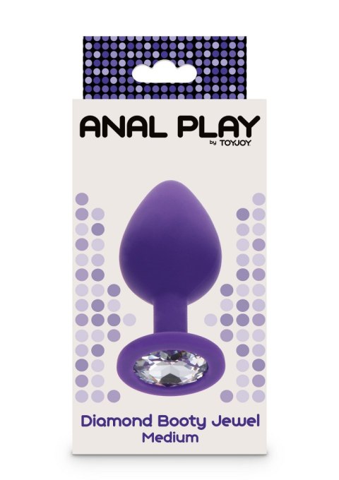 Korek Analny Toyjoy Anal Play Diamond Booty Jewel Medium Purple TOYJOY