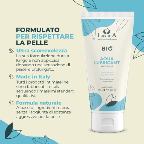 Lubrykant Wodny Luxuria Bio Aqua Lubricant 100 Ml IntimateLine