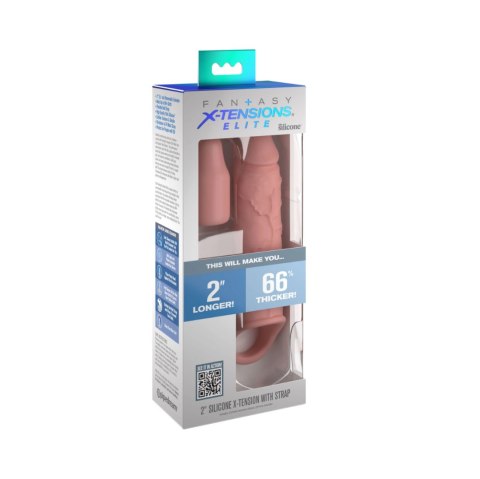 Nakładka Na Penisa Fantasy X-Tensions Elite 2" Silicone Pipedream
