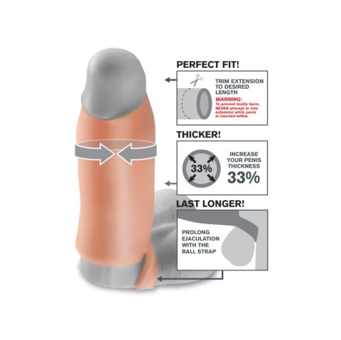 Nakładka Na Penisa Fantasy X-Tensions Real Feel Enhancer Xl Pipedream