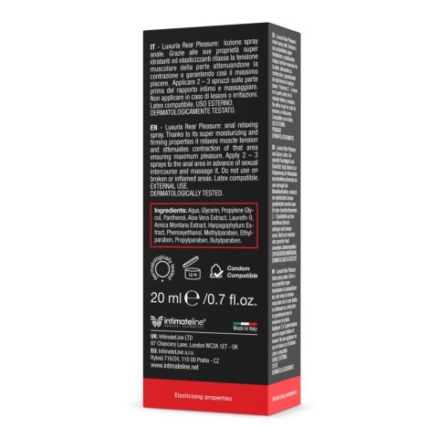Rozluźniający Spray Analny Rear Pleasure 20Ml IntimateLine