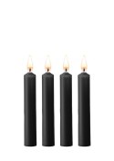 Teasing Wax Candles 4-Pack Black - Czarny Zestaw Świec Do Bdsm Ouch! by Shots