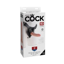 Uprząż Z Dildo King Cock Strap On Horness 6 Light Pipedream