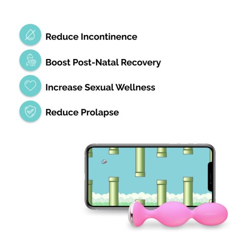 Wibrujące Urządzenie Do Ćwiczeń Mięśni Kegla Pink Perifit