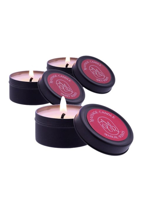 Zestaw Świec Amour Massage Candle Set Of 3 Scents Dreamtoys