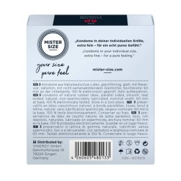 Zestaw prezerwatyw Test-Set 53-57-60 3 Condoms Mister.Size